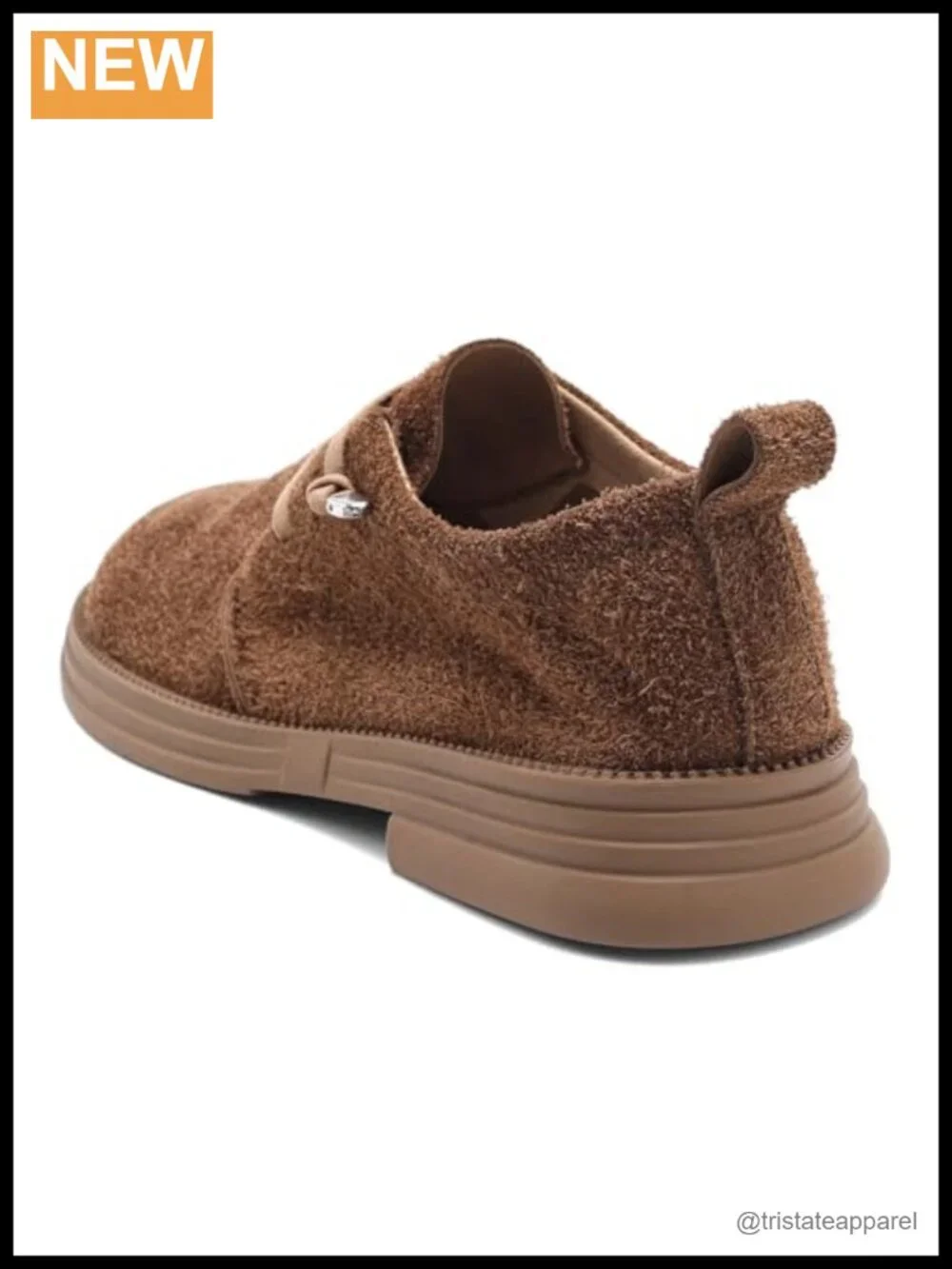 Suede Platform Oxford Foldable Lace Up Round Toe Travel Walking Shoes